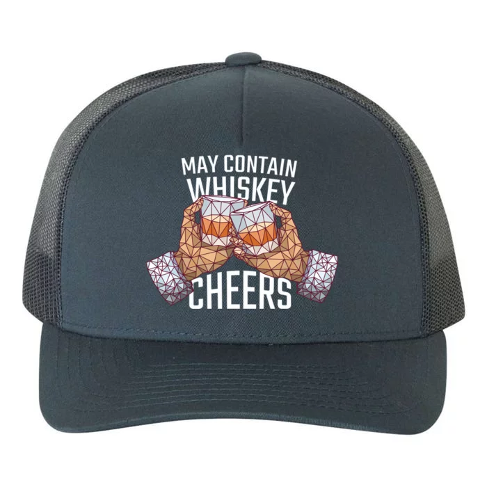 May Contain Whiskey Cheers Yupoong Adult 5-Panel Trucker Hat