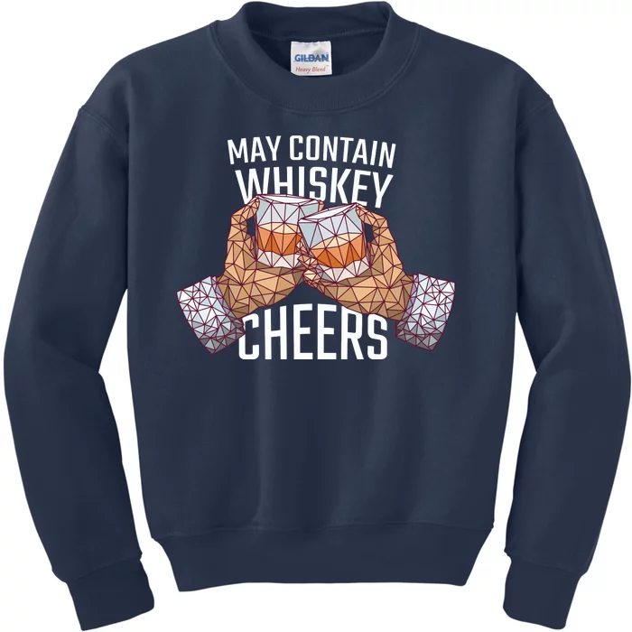 May Contain Whiskey Cheers Kids Sweatshirt