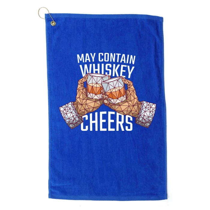 May Contain Whiskey Cheers Platinum Collection Golf Towel