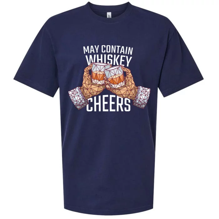 May Contain Whiskey Cheers Sueded Cloud Jersey T-Shirt