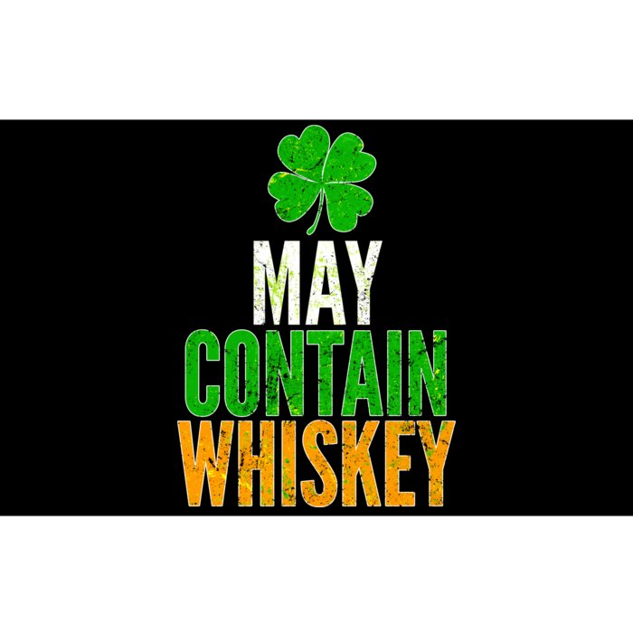 May Contain Whiskey Funny St Patricks Day Bumper Sticker