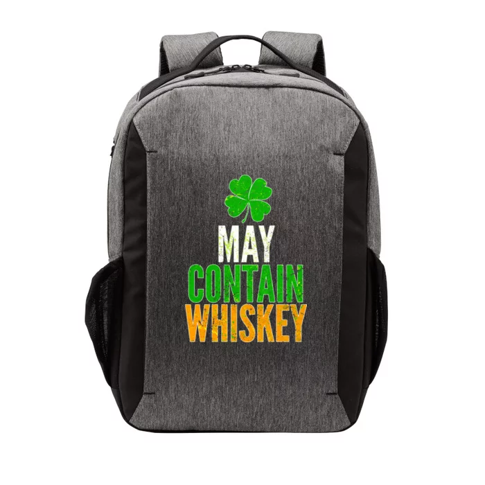 May Contain Whiskey Funny St Patricks Day Vector Backpack