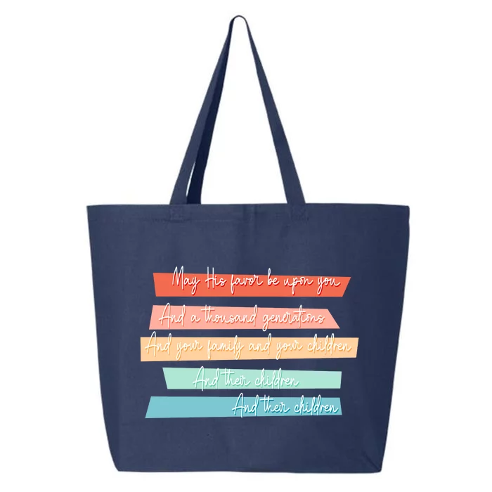 May His Favor Be Upon You Quote 25L Jumbo Tote