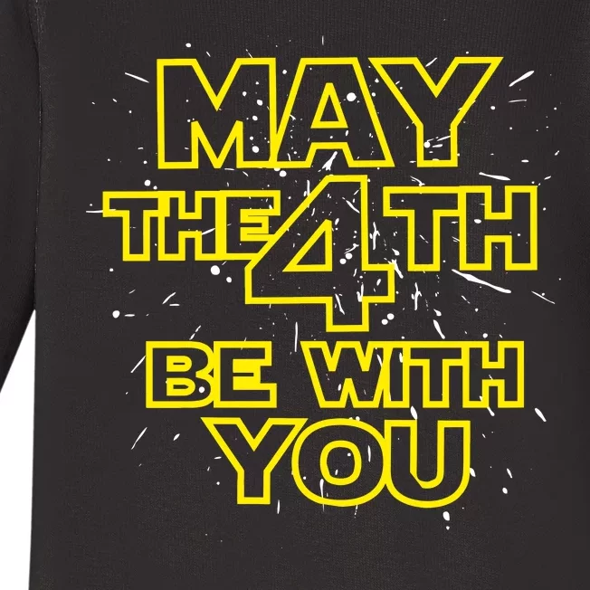 May the 4th Be With You Baby Long Sleeve Bodysuit