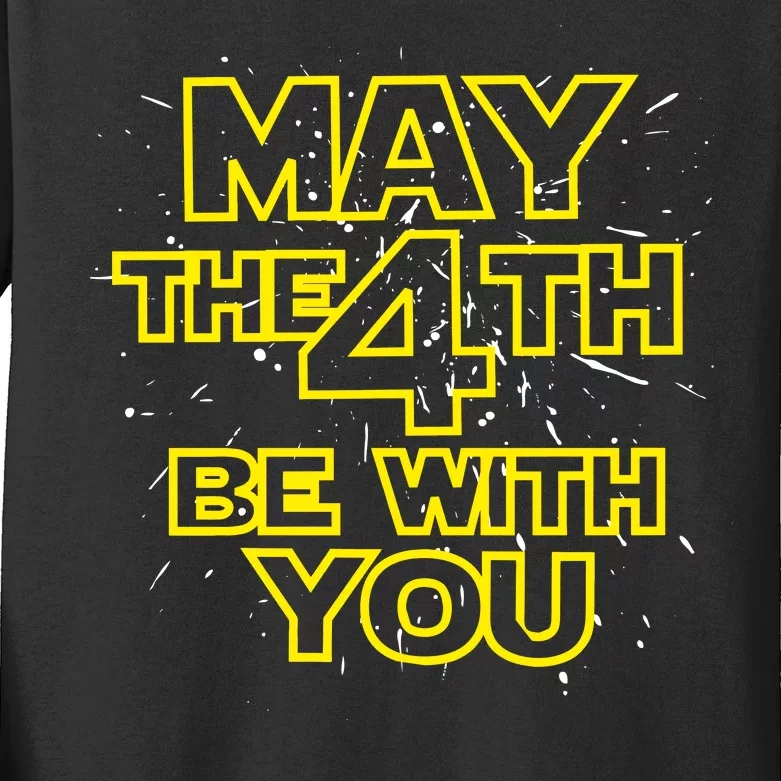 May the 4th Be With You Kids Long Sleeve Shirt