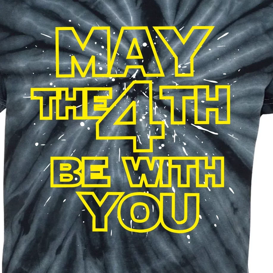 May the 4th Be With You Kids Tie-Dye T-Shirt