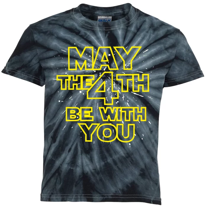 May the 4th Be With You Kids Tie-Dye T-Shirt