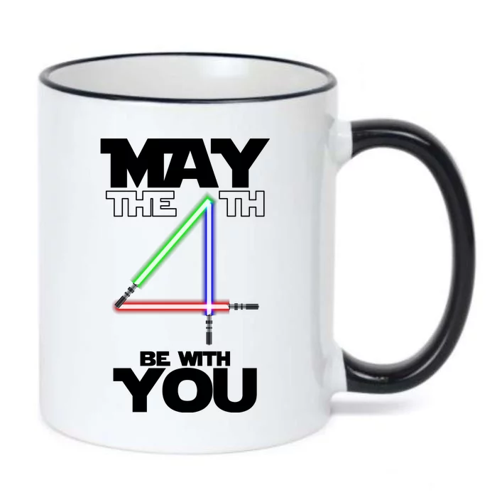 May The 4th Be With You Lightsaber Black Color Changing Mug