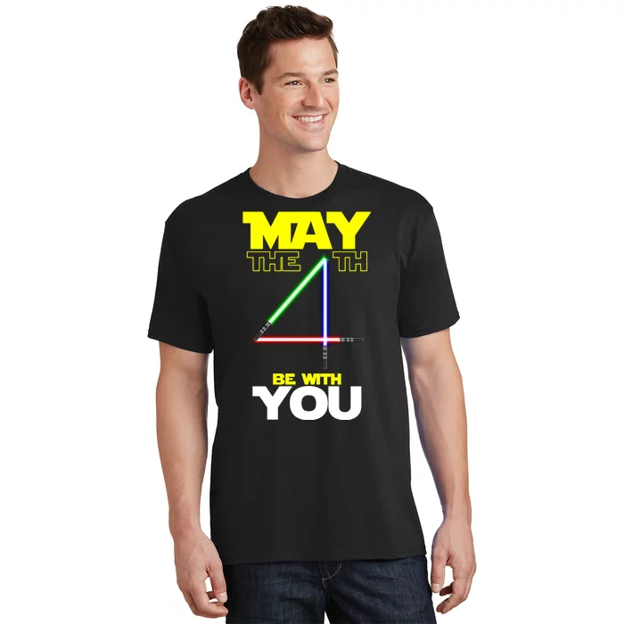 May The 4th Be With You Lightsaber T-Shirt