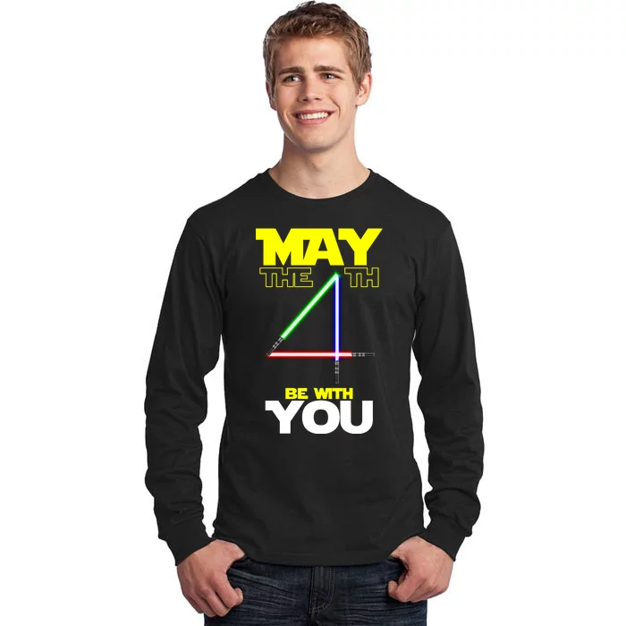 May The 4th Be With You Lightsaber Tall Long Sleeve T-Shirt