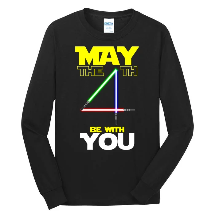 May The 4th Be With You Lightsaber Tall Long Sleeve T-Shirt