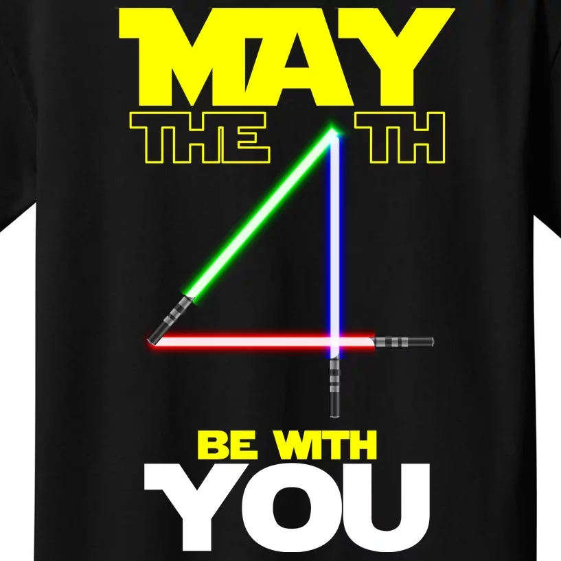 May The 4th Be With You Lightsaber Kids T-Shirt