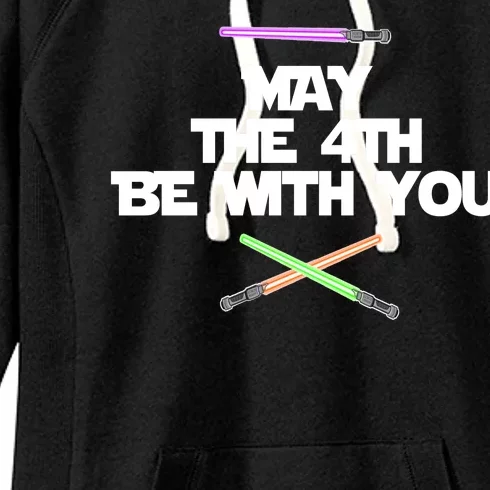 May The 4th Be With You Lightsabers Women's Fleece Hoodie