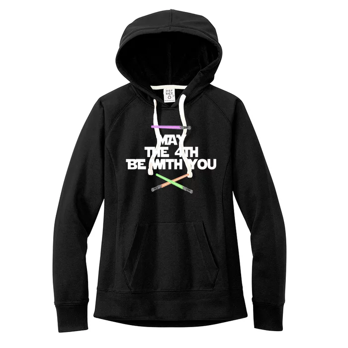 May The 4th Be With You Lightsabers Women's Fleece Hoodie