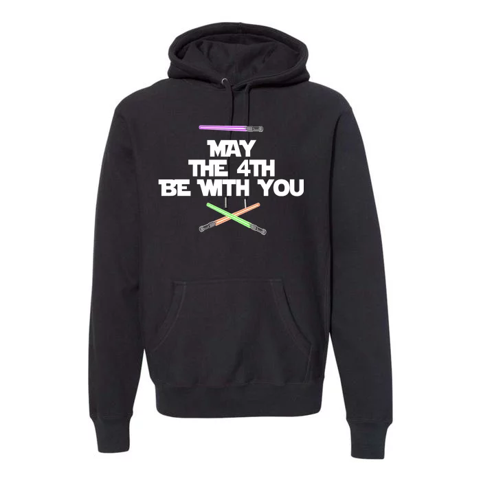 May The 4th Be With You Lightsabers Premium Hoodie