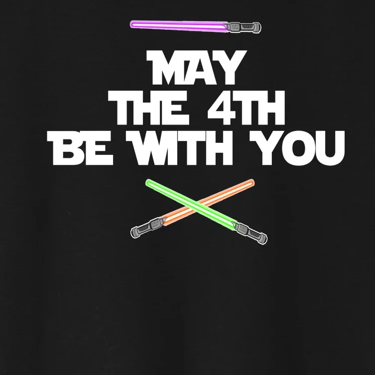 May The 4th Be With You Lightsabers Women's Crop Top Tee