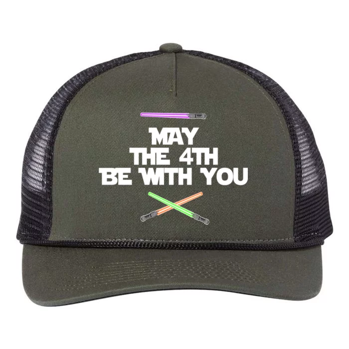 May The 4th Be With You Lightsabers Retro Rope Trucker Hat Cap