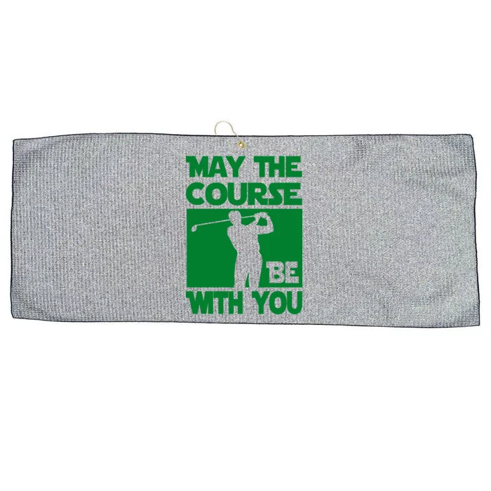 May The Course Be With You Large Microfiber Waffle Golf Towel