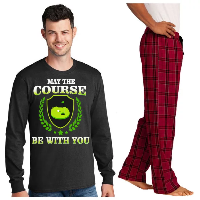 May The Course Be With You Golfing Long Sleeve Pajama Set