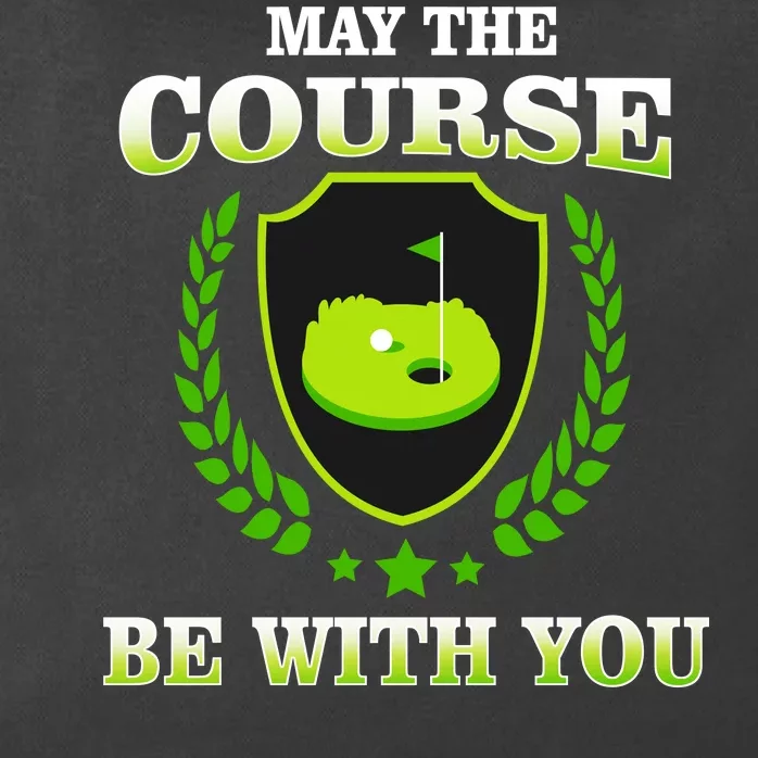 May The Course Be With You Golfing Zip Tote Bag