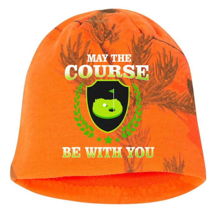 May The Course Be With You Golfing Kati - Camo Knit Beanie