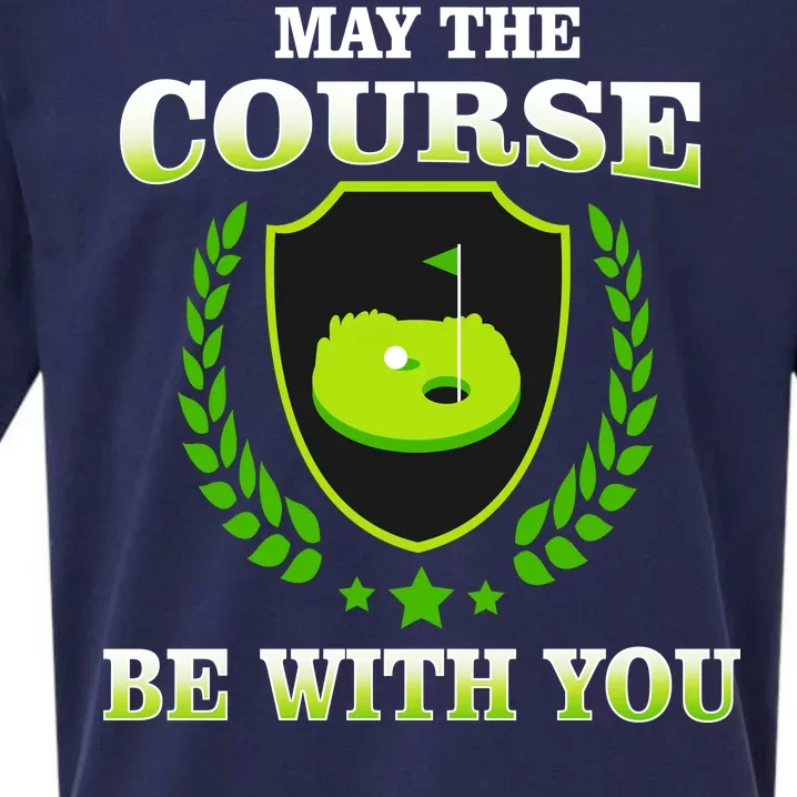 May The Course Be With You Golfing Sueded Cloud Jersey T-Shirt