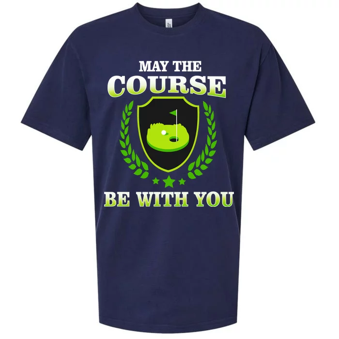 May The Course Be With You Golfing Sueded Cloud Jersey T-Shirt