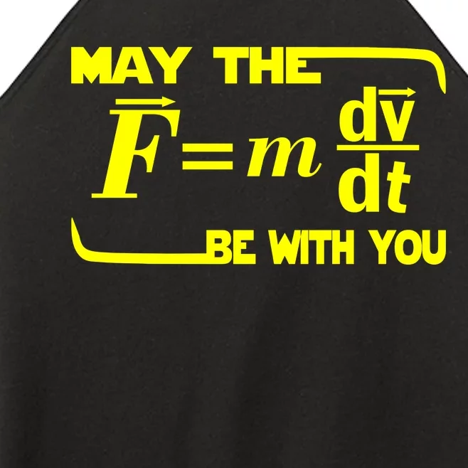 May The (F=mdv/dt) Be With You Physics Women’s Perfect Tri Rocker Tank