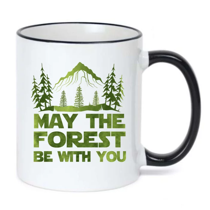 May The Forest Be With You Black Color Changing Mug