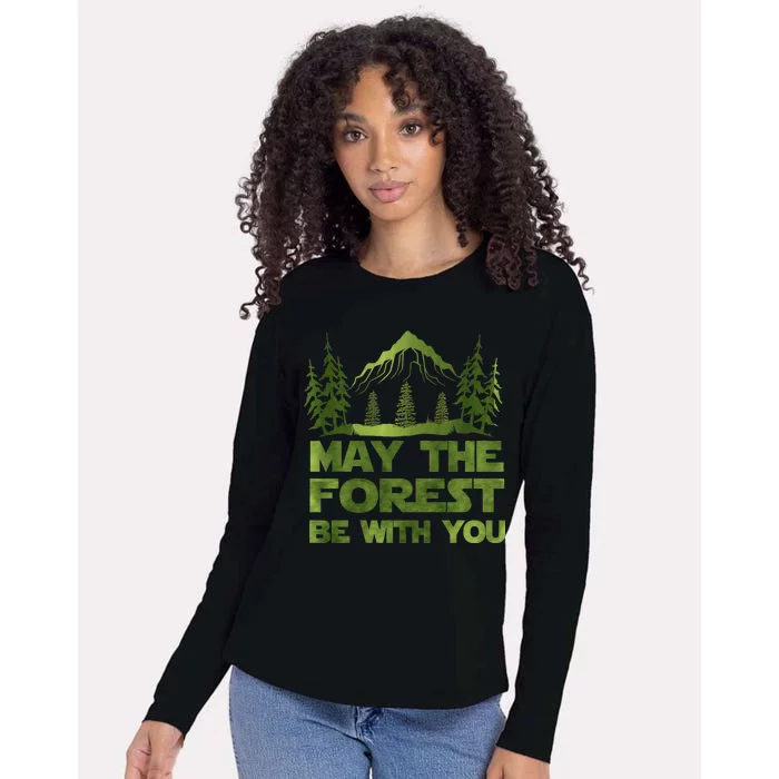 May The Forest Be With You Womens Cotton Relaxed Long Sleeve T-Shirt