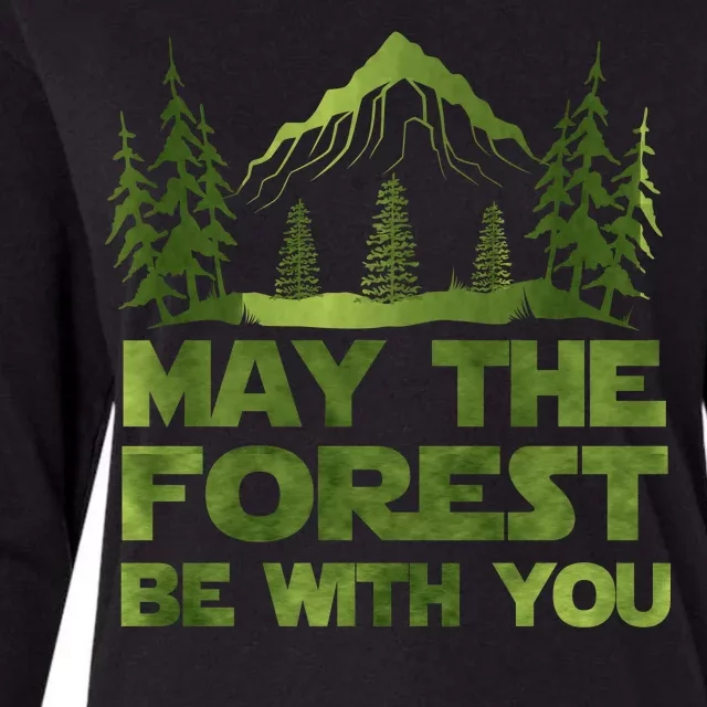 May The Forest Be With You Womens Cotton Relaxed Long Sleeve T-Shirt