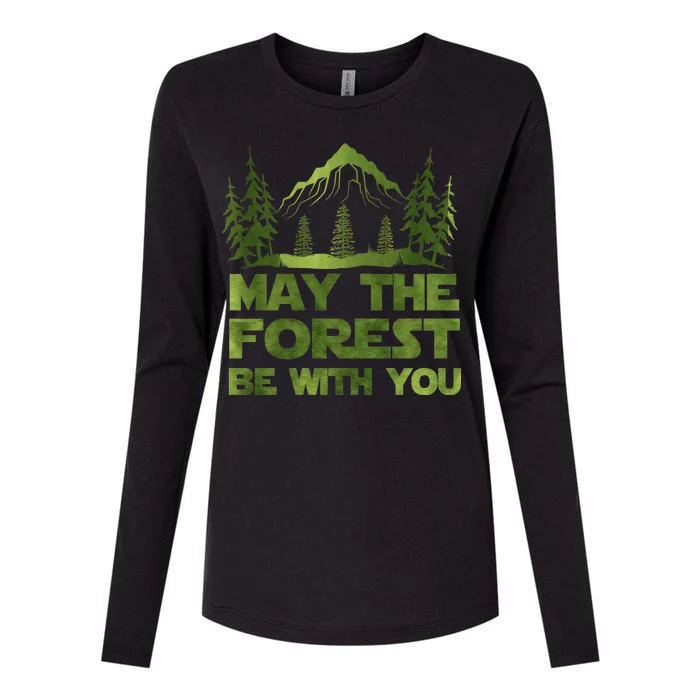 May The Forest Be With You Womens Cotton Relaxed Long Sleeve T-Shirt