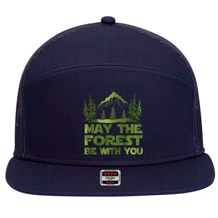 May The Forest Be With You 7 Panel Mesh Trucker Snapback Hat