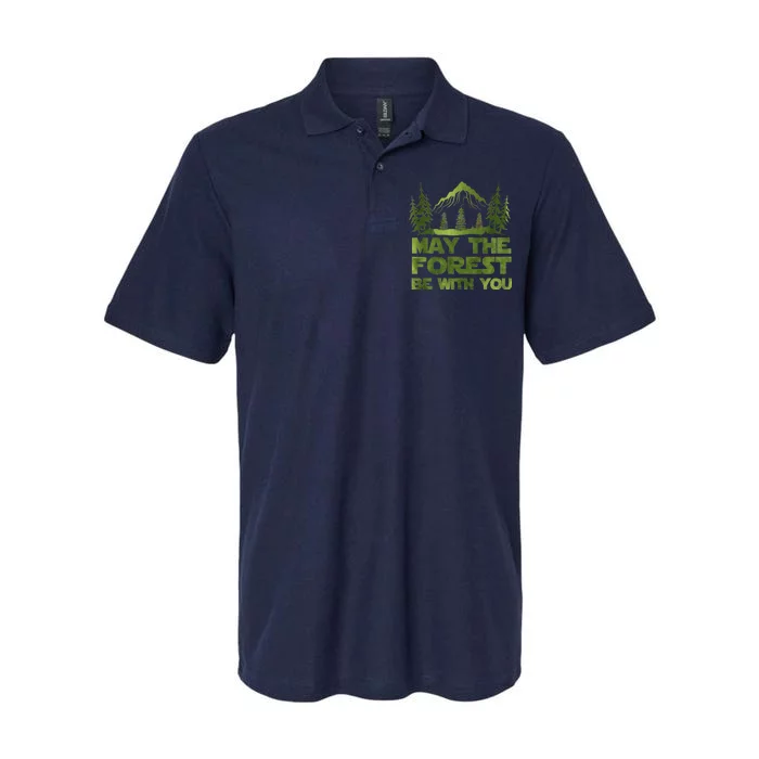 May The Forest Be With You Softstyle Adult Sport Polo