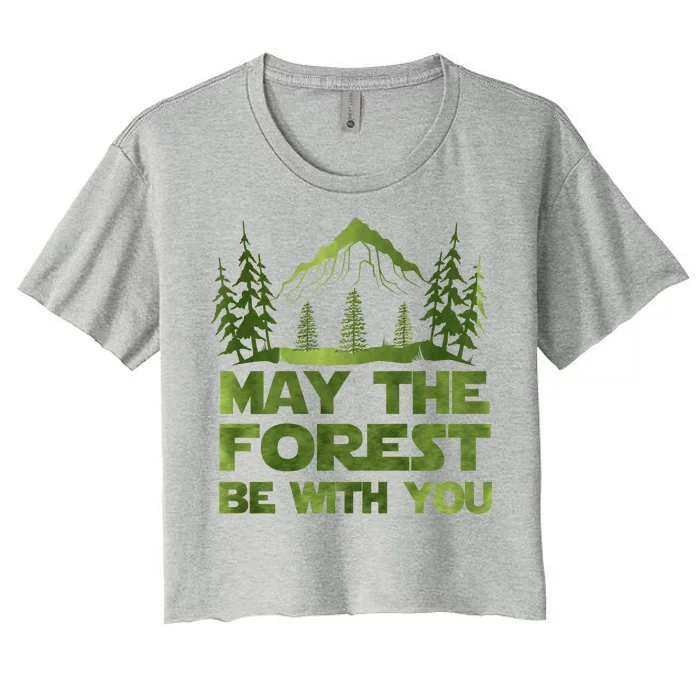 May The Forest Be With You Women's Crop Top Tee