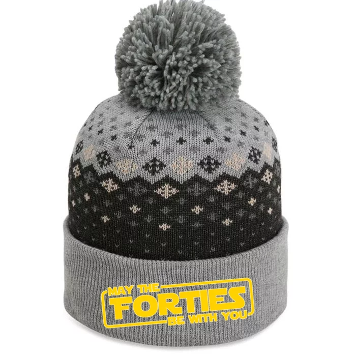 May The Forties Be With You The Baniff Cuffed Pom Beanie