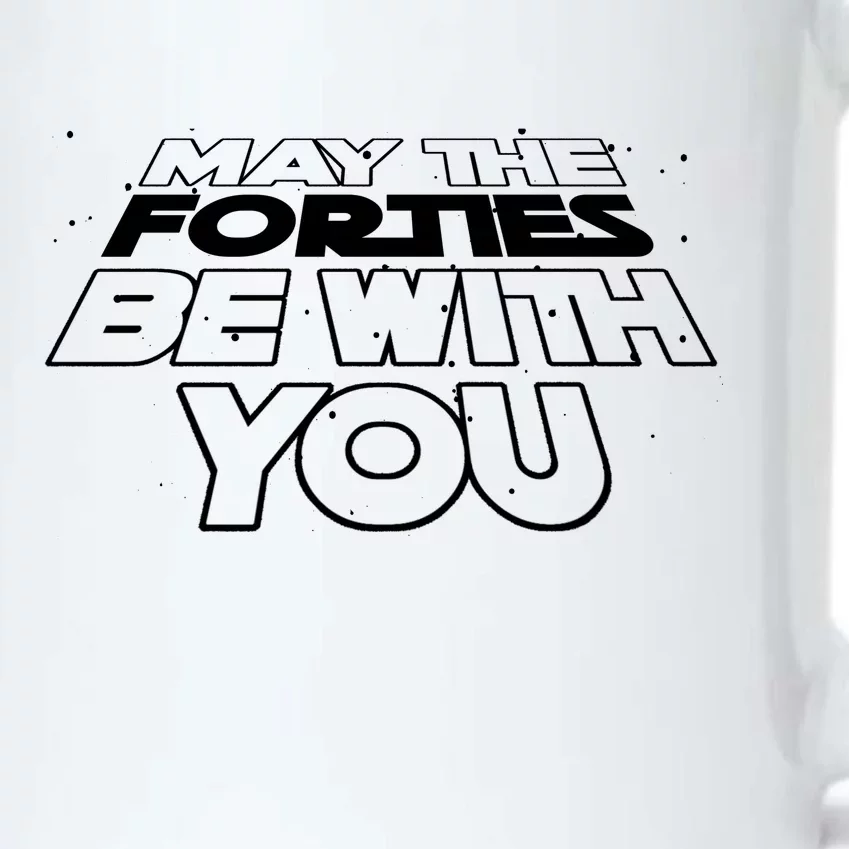 May The Forties Be With You Funny 40th Birthday Black Color Changing Mug