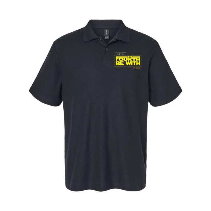 May The Fourth Be With You Box Logo Softstyle Adult Sport Polo