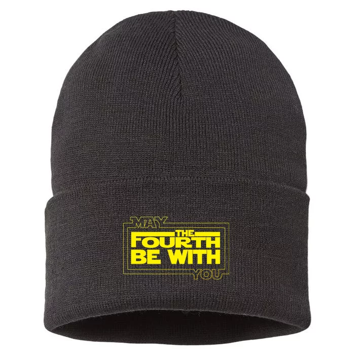 May The Fourth Be With You Box Logo Sustainable Knit Beanie