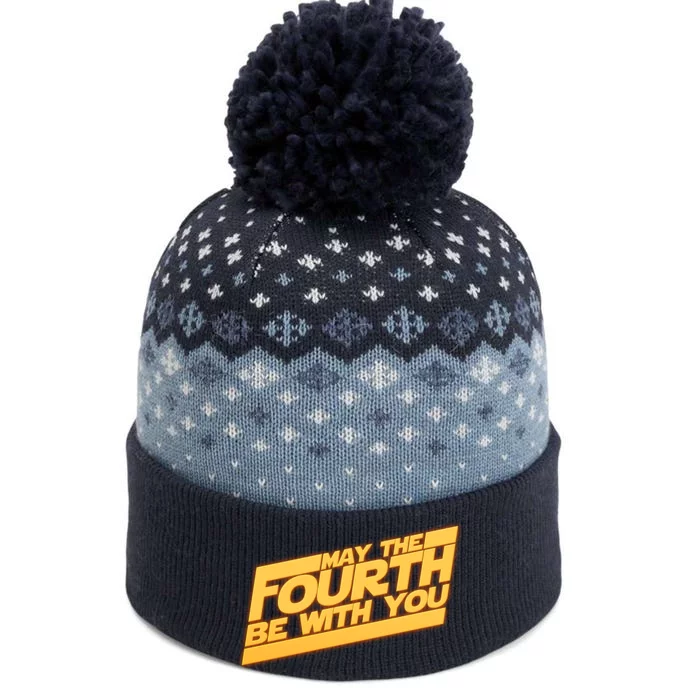 May The Fourth Be With You May 4th The Baniff Cuffed Pom Beanie