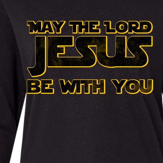 May The Lord Jesus Be With You Womens Cotton Relaxed Long Sleeve T-Shirt