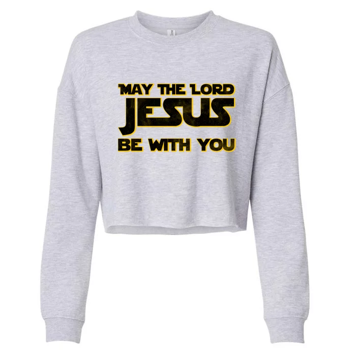 May The Lord Jesus Be With You Cropped Pullover Crew