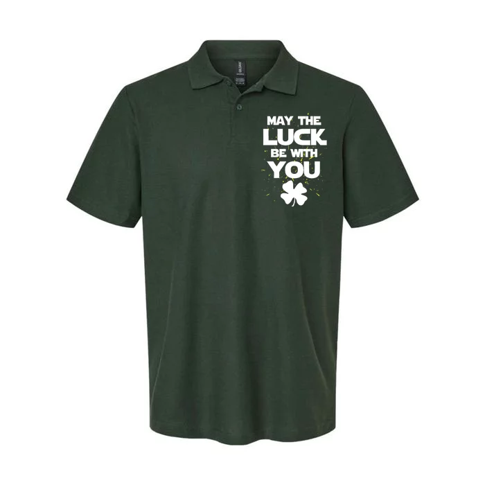 May The Luck Be With You Irish Parody Softstyle Adult Sport Polo