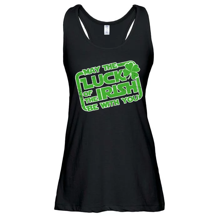 May The Luck Of The Irish Be With You Ladies Essential Flowy Tank