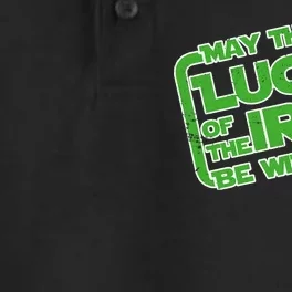 May The Luck Of The Irish Be With You Dry Zone Grid Performance Polo