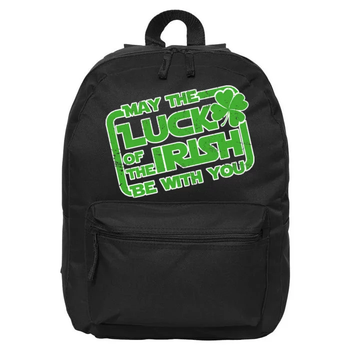 May The Luck Of The Irish Be With You 16 in Basic Backpack