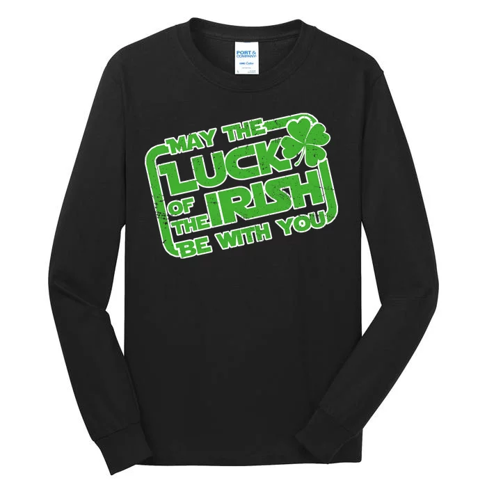 May The Luck Of The Irish Be With You Tall Long Sleeve T-Shirt