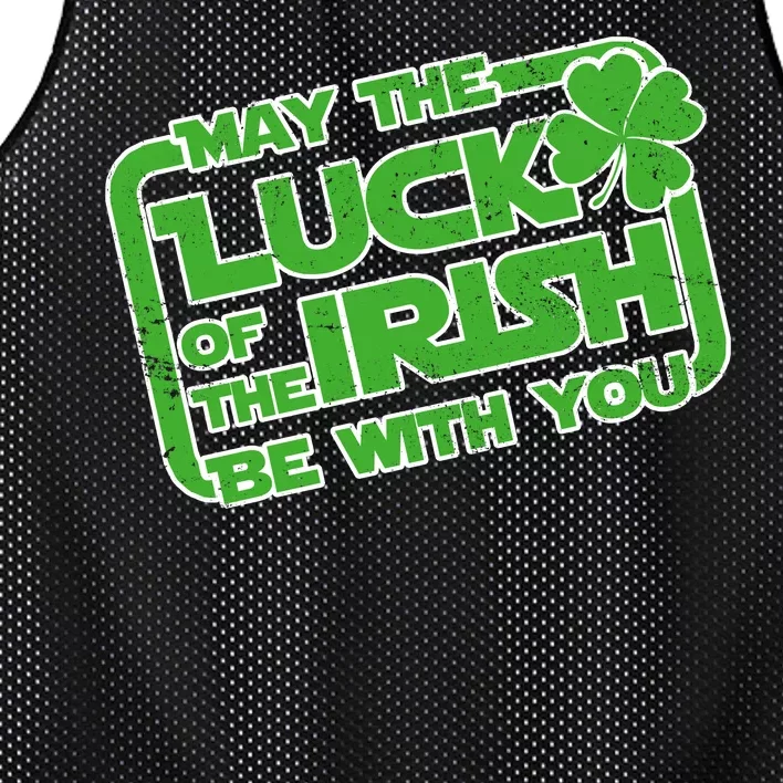 May The Luck Of The Irish Be With You Mesh Reversible Basketball Jersey Tank