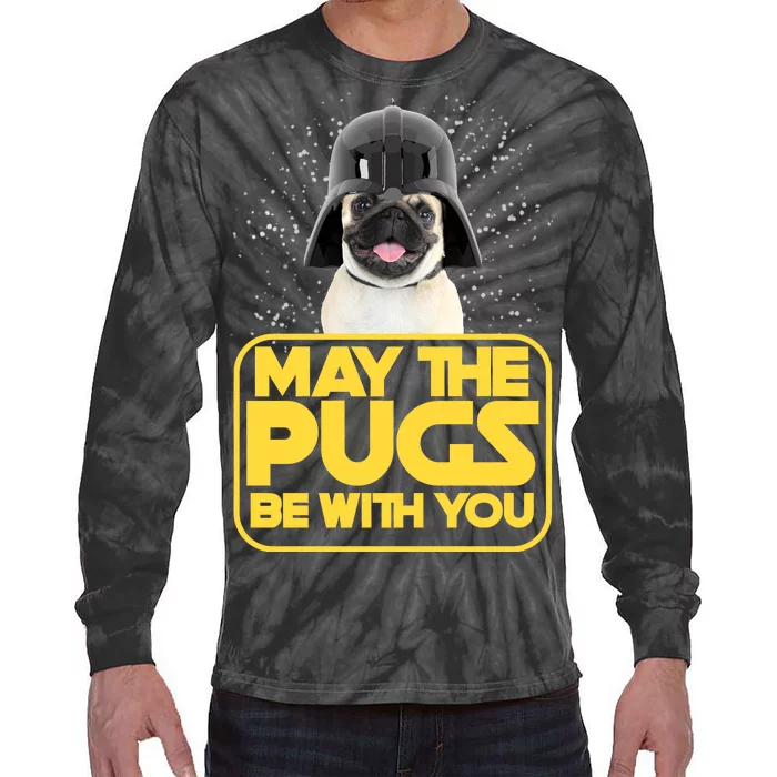 May The Pugs Be With You Tie-Dye Long Sleeve Shirt