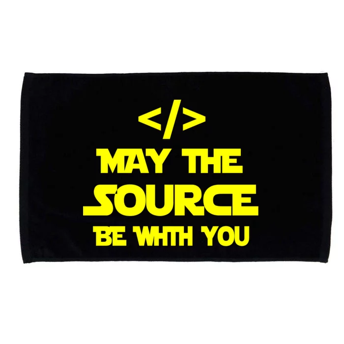 May The Source Be With You Microfiber Hand Towel